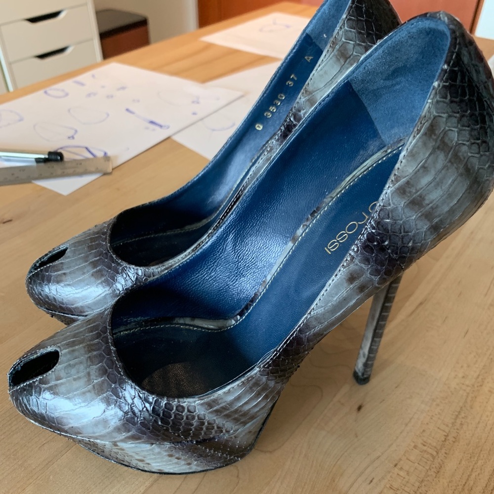 Sergio Rossi Python Platform Pumps Sz37 - image 7